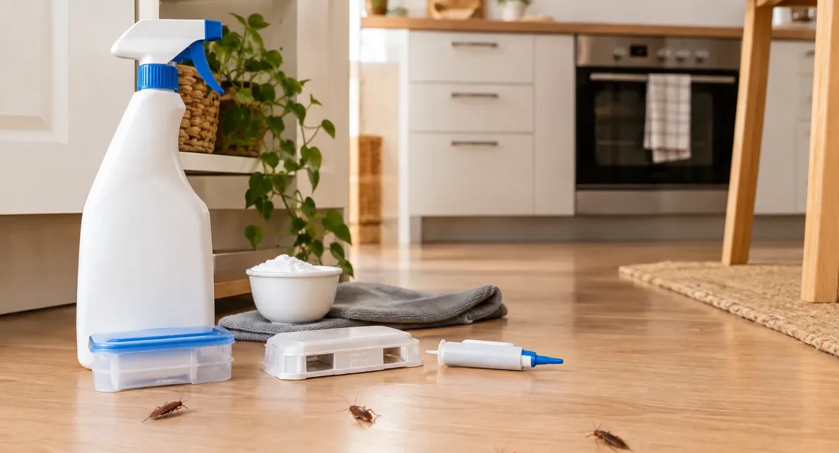 Cuisine moderne et propre avec des joints de plinthes bien scellés le long du mur
